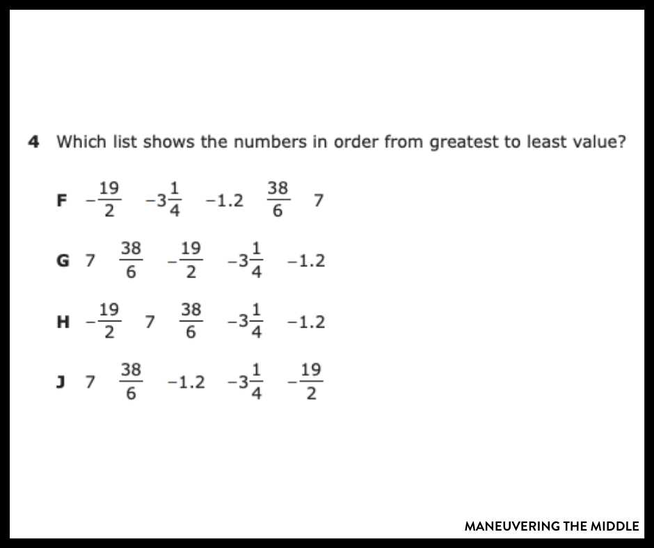 ordering rational numbers worksheets