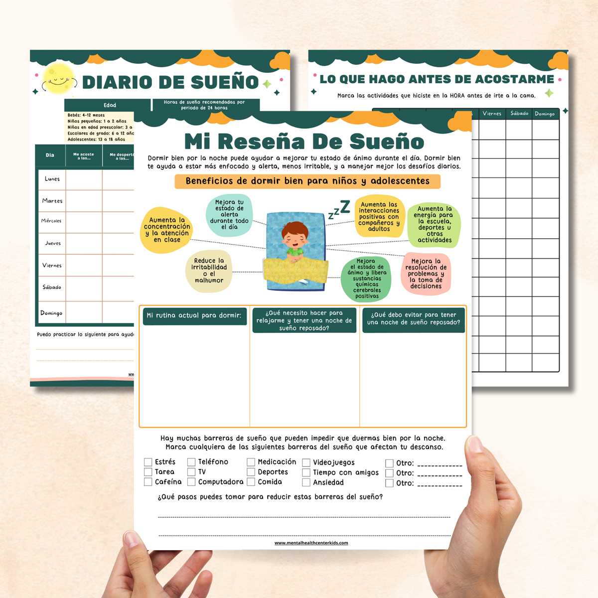 sleep hygiene worksheets