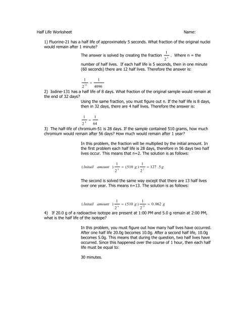 half life graph worksheet half life graph worksheet