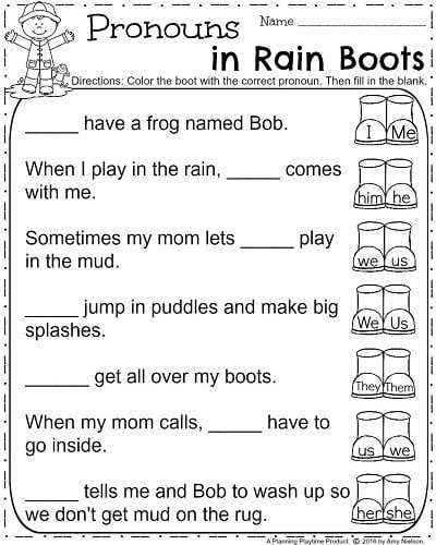fill in the blank 1st grade worksheets