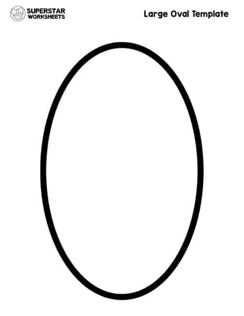 oval shape worksheets