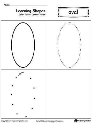 oval worksheets for preschool