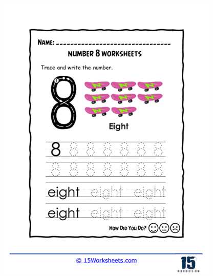 number 8 worksheet preschool