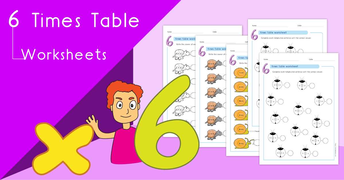times 6 worksheets