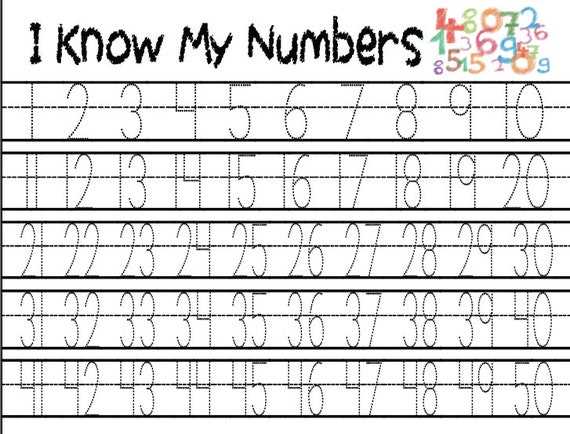 1 50 tracing worksheet