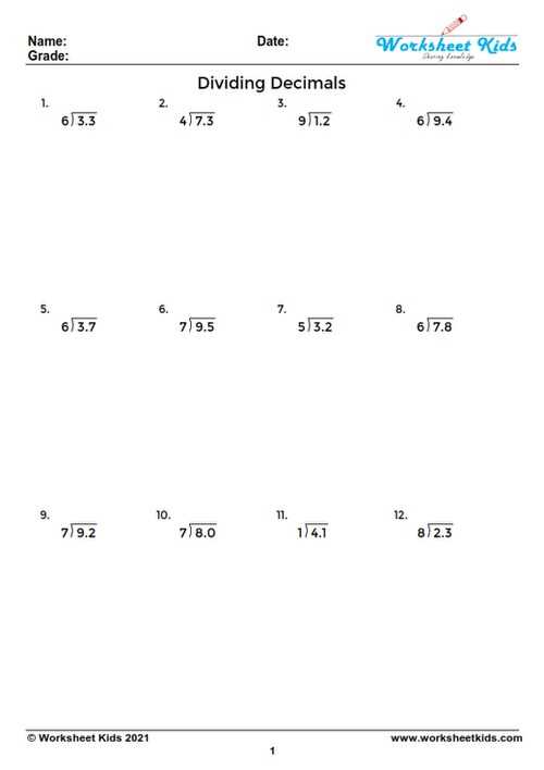 decimals 4th grade worksheets