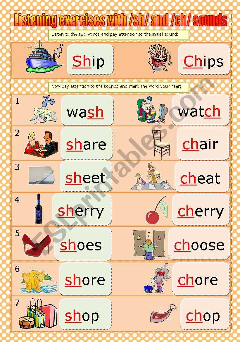 ch words worksheet