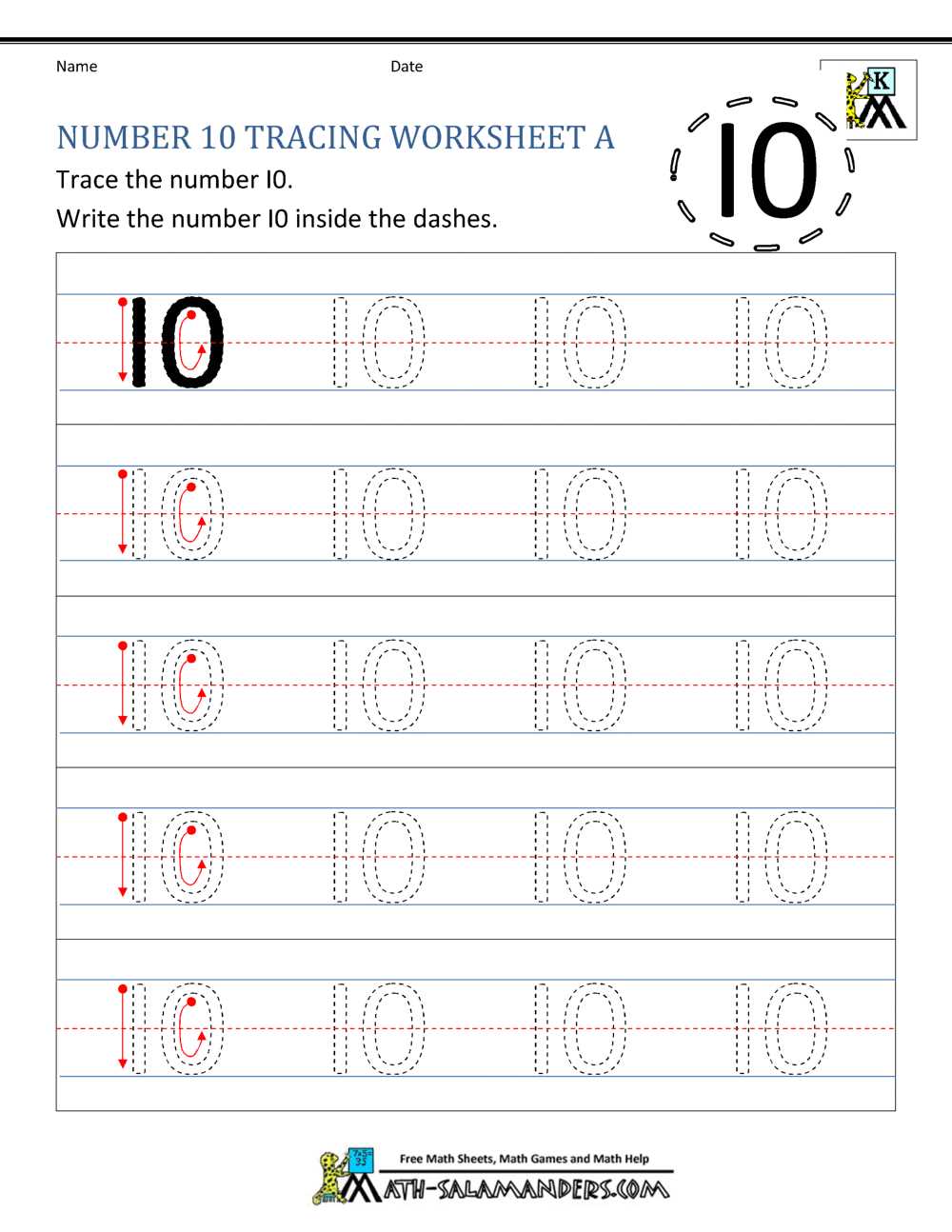 10th worksheet