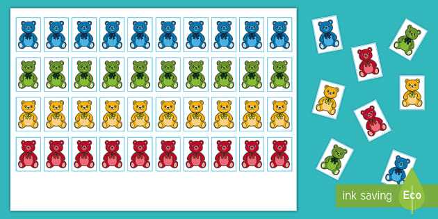 counting bears worksheet