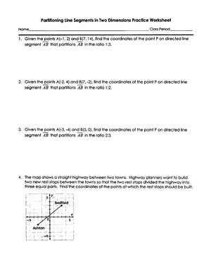 partition a segment worksheet partition a segment worksheet