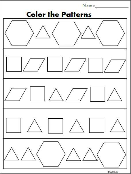 pattern blocks and fractions worksheets