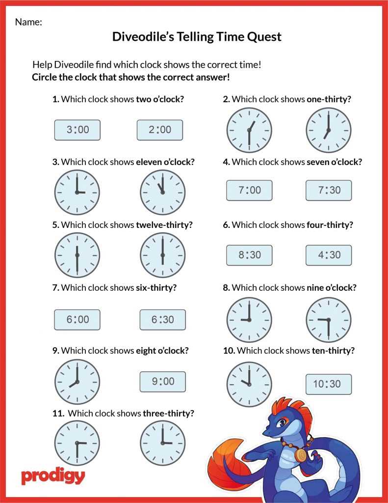telling time clock worksheets