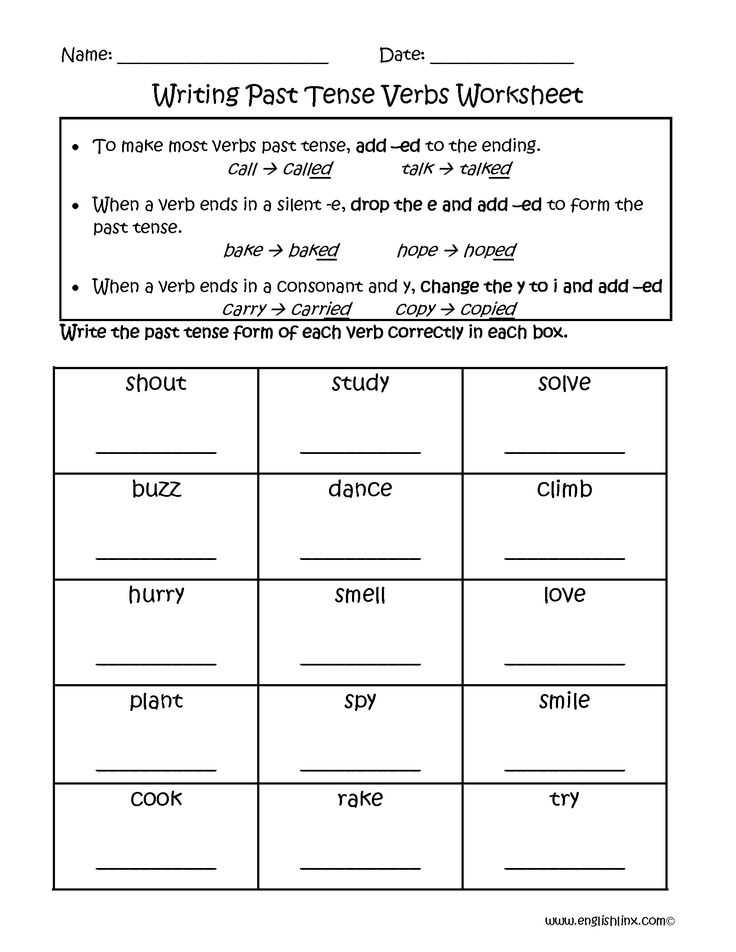 present tense verbs worksheets