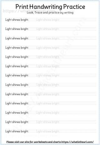 penmanship practice worksheets