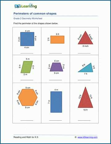 perimeter of polygons worksheet