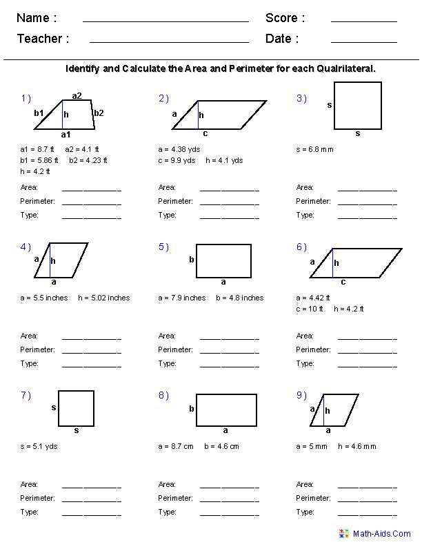 perimeter volume and area worksheets perimeter volume and area worksheets