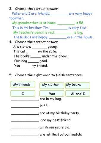 personal pronoun worksheets