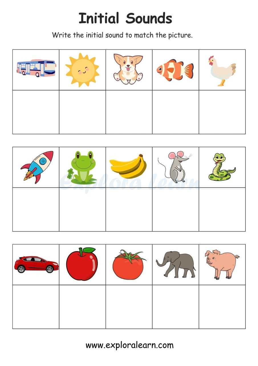 free beginning sounds worksheets