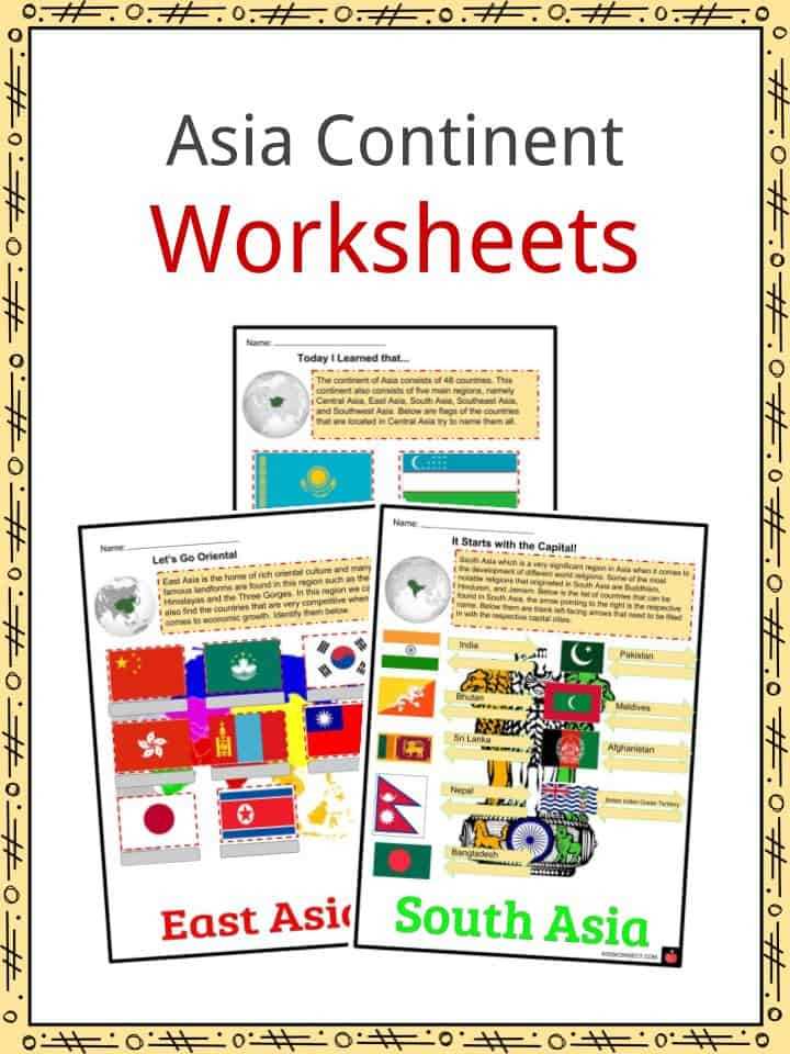 continent worksheets for preschool