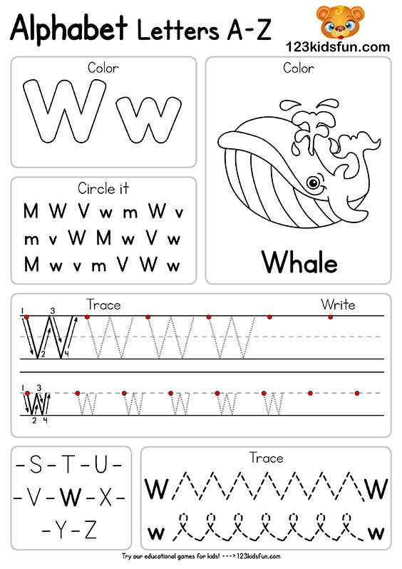alphabet review worksheets for preschool