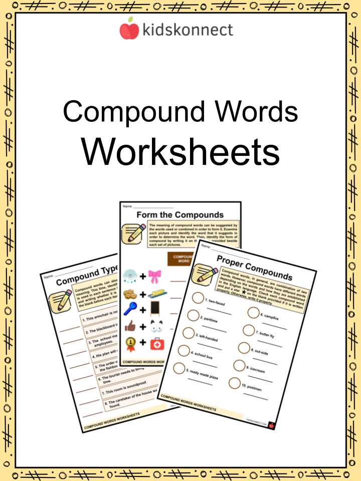 compound word worksheet