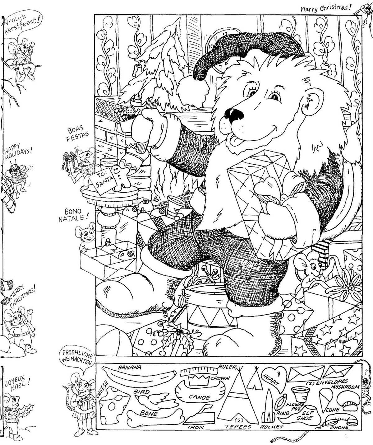 christmas hidden object worksheets