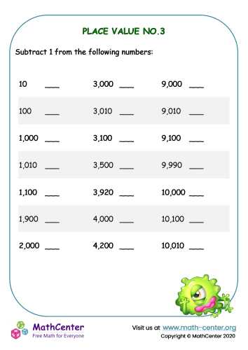 place value 4th grade worksheets