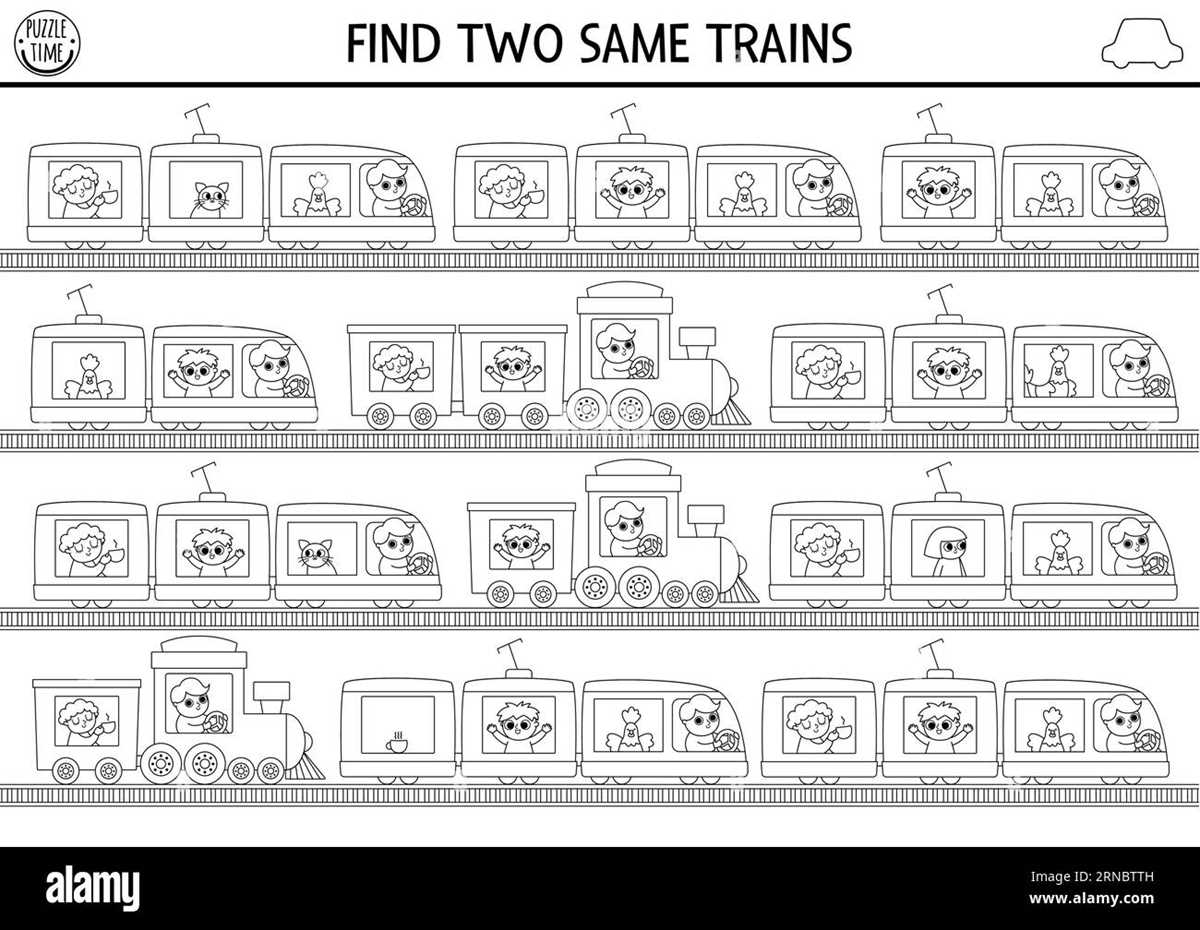 train worksheets
