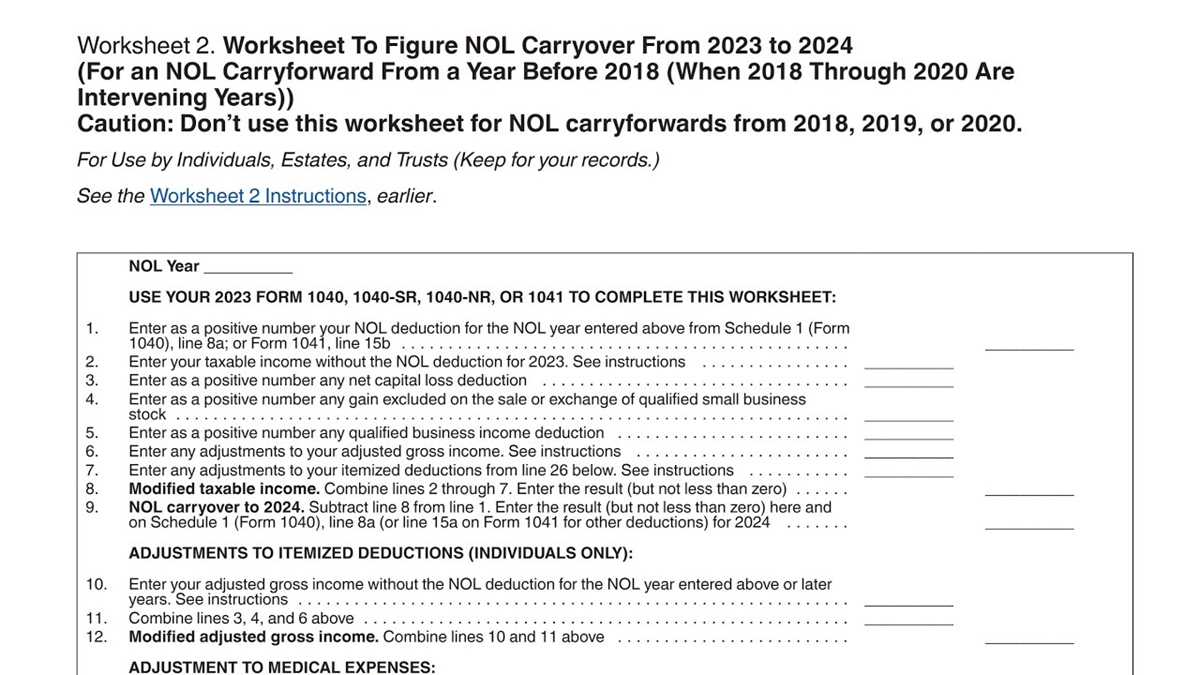 carry over worksheet