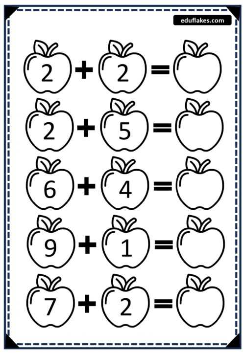 pre k addition worksheets
