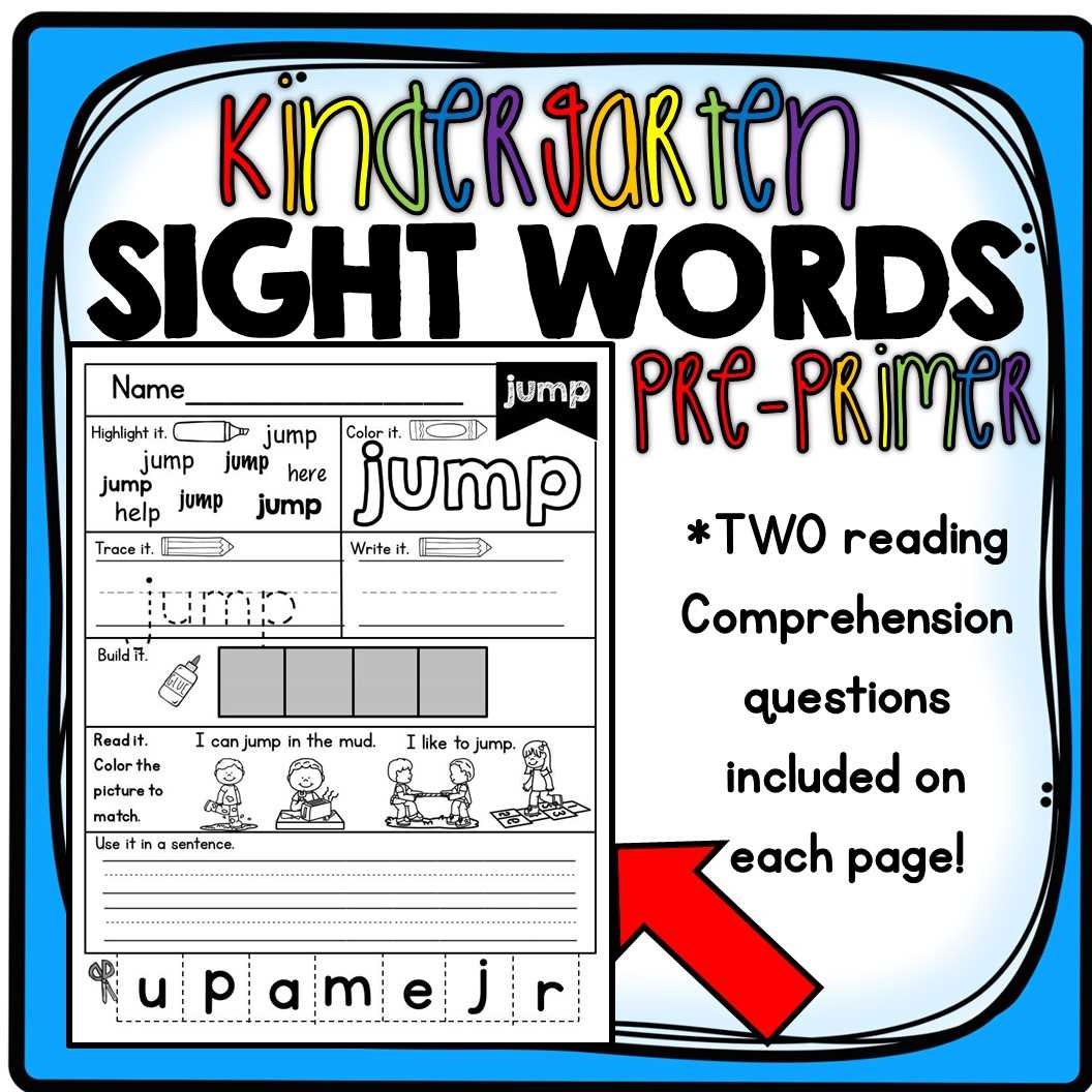 pre k worksheets for reading