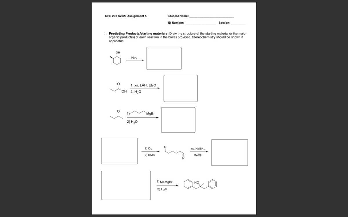 predicting products of reactions worksheet