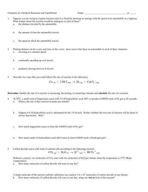 predicting products of reactions worksheet