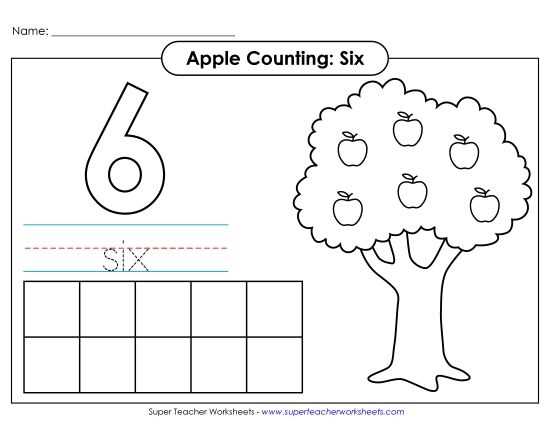 preschool numbers worksheet