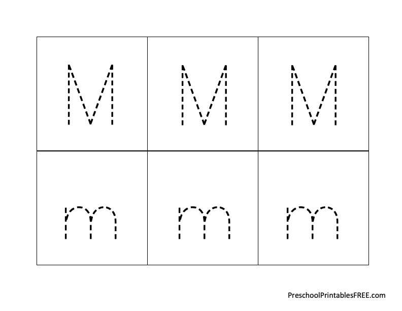 preschool worksheets letter m