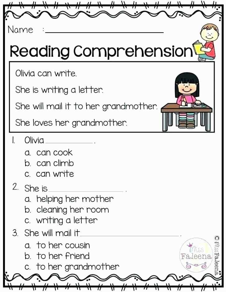 printable comprehension worksheets