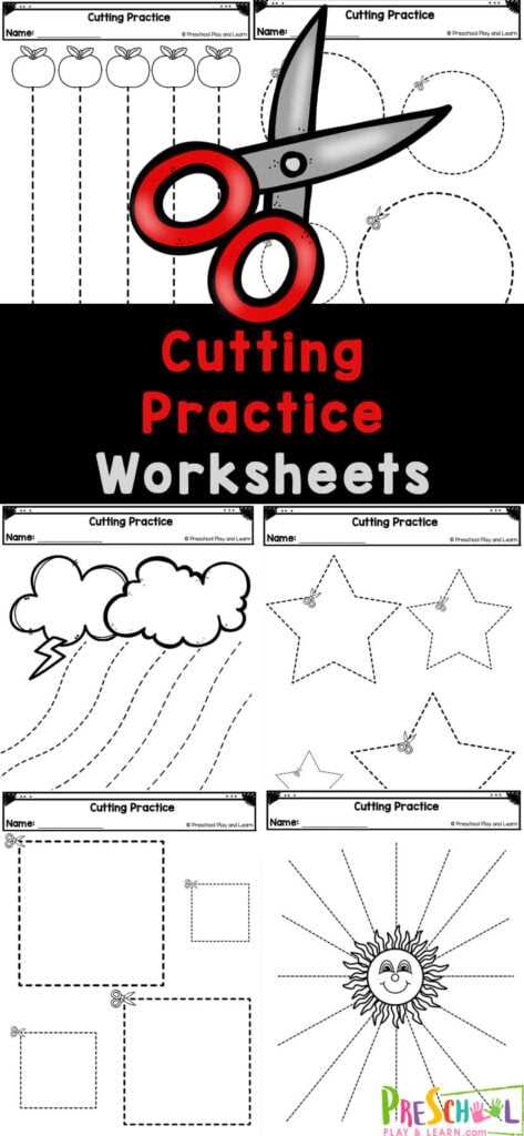 printable cutting worksheets