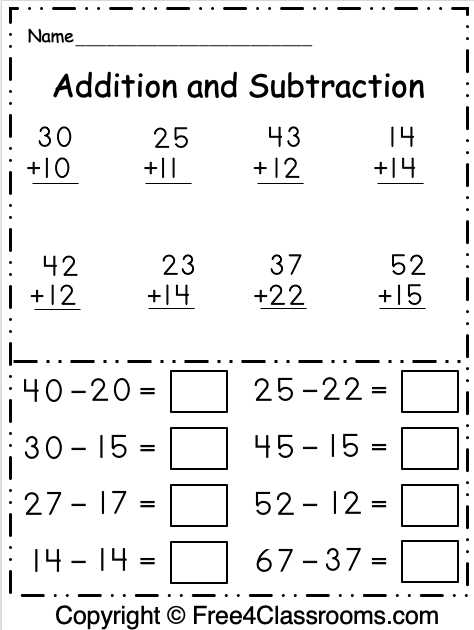 printable first grade math worksheets