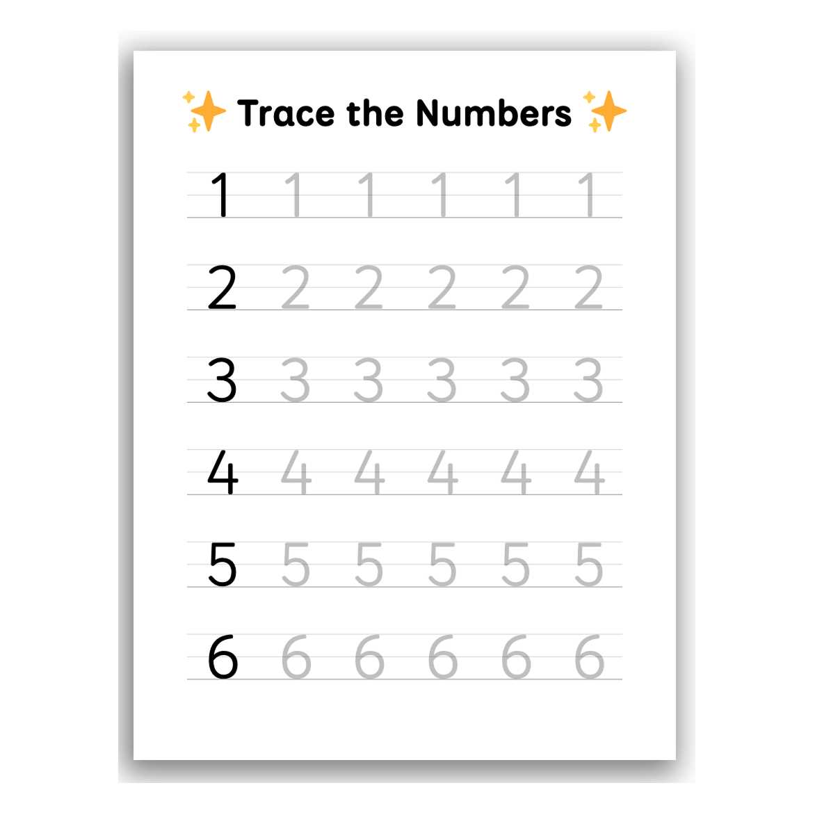 printable tracing numbers worksheets