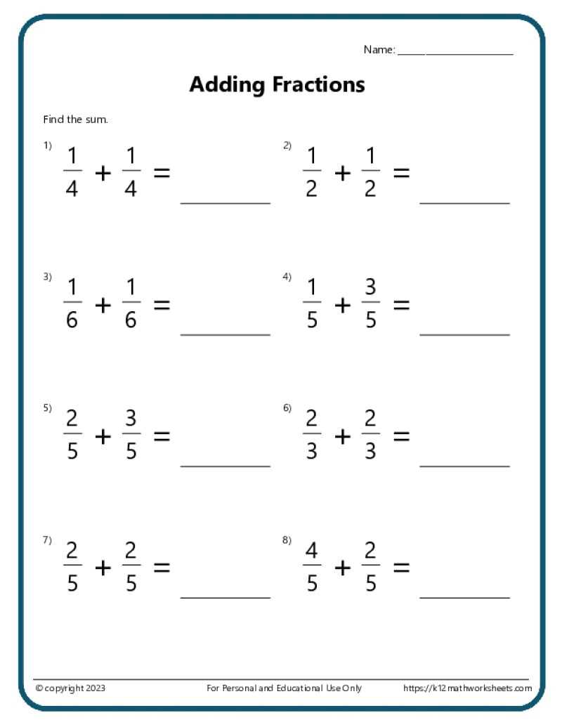 printable worksheets for 5th grade