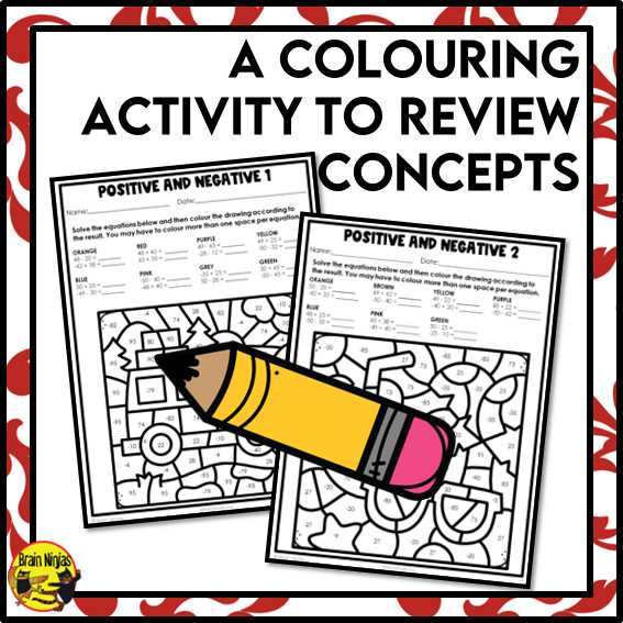 adding negative numbers worksheets