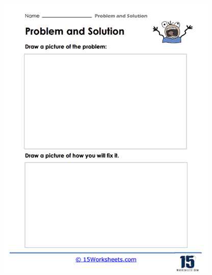 problem and solution worksheets