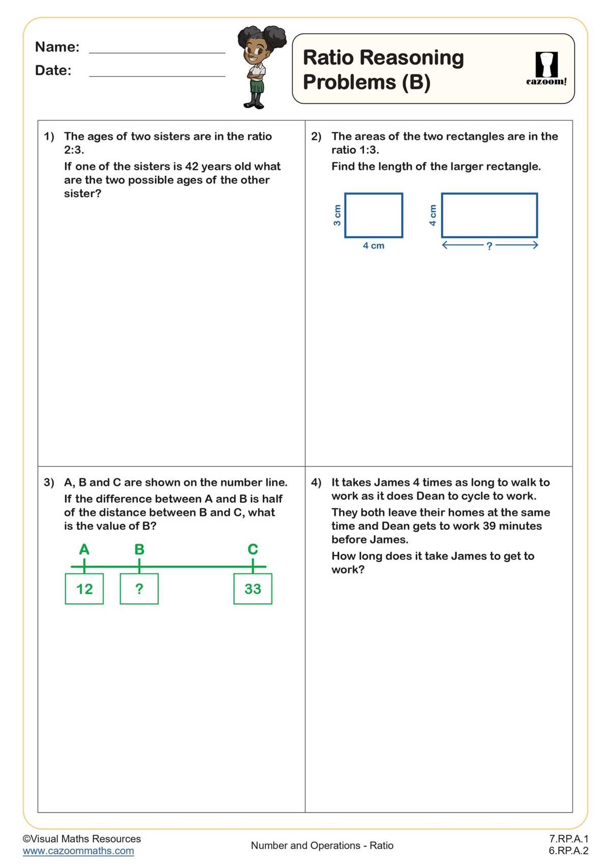 proportional reasoning worksheet