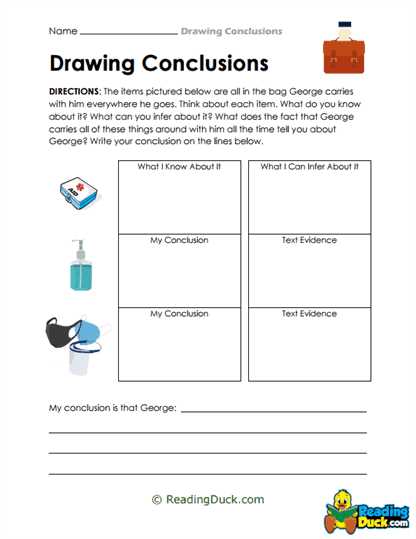 drawing conclusion worksheets