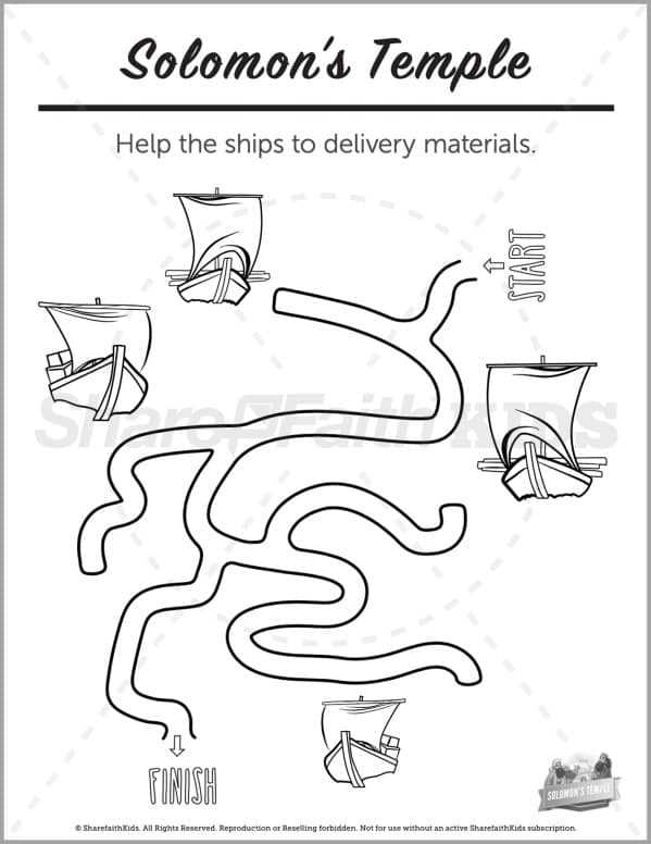 king solomon worksheets