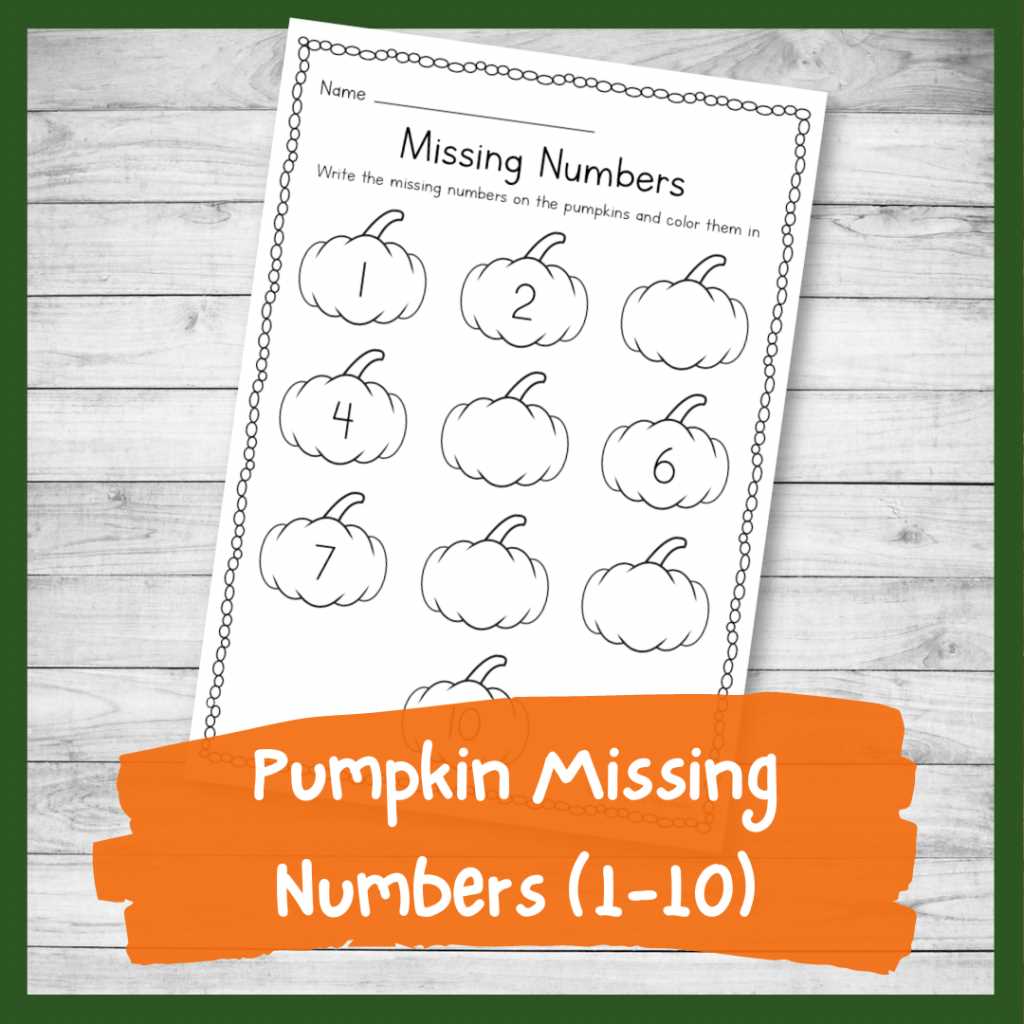 pumpkin math worksheets
