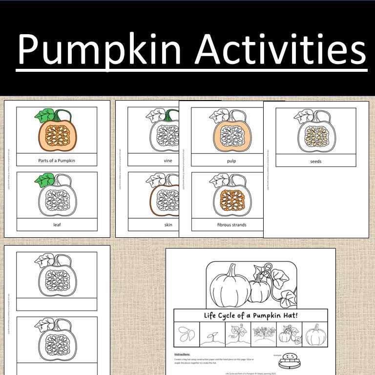 pumpkin parts worksheet
