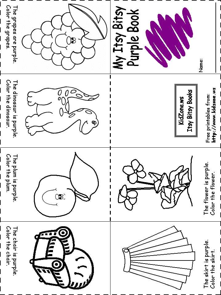 purple worksheets