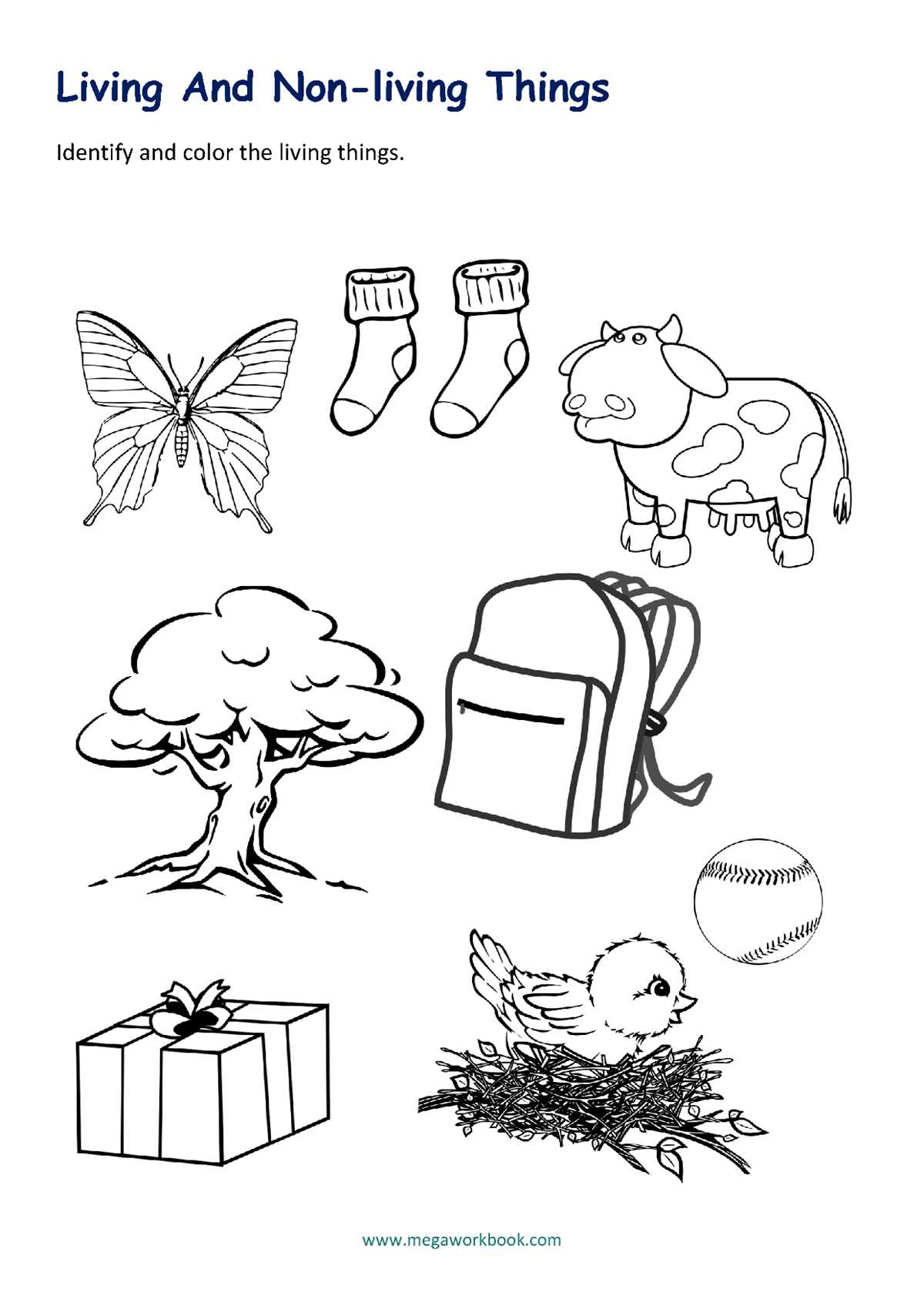 living and nonliving things worksheet