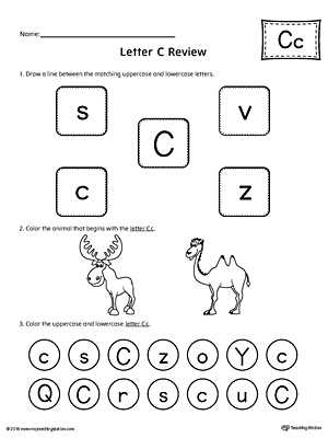 review letters worksheets